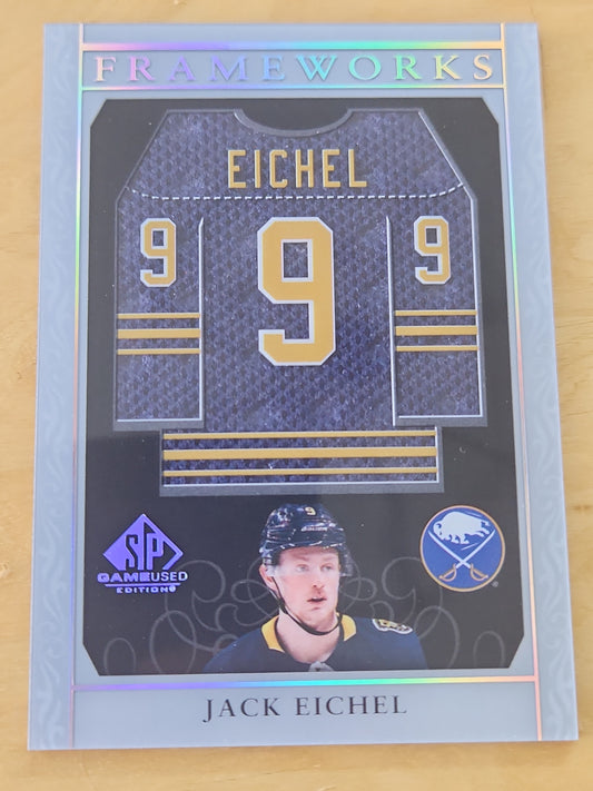 2020-21 Upper Deck SP Game Used Frameworks Jack Eichel #F-JE