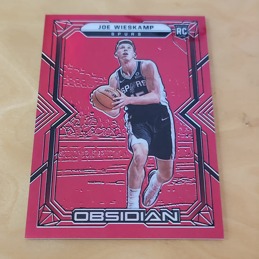 Panini Obsidian Red Joe Wieskamp RC #198