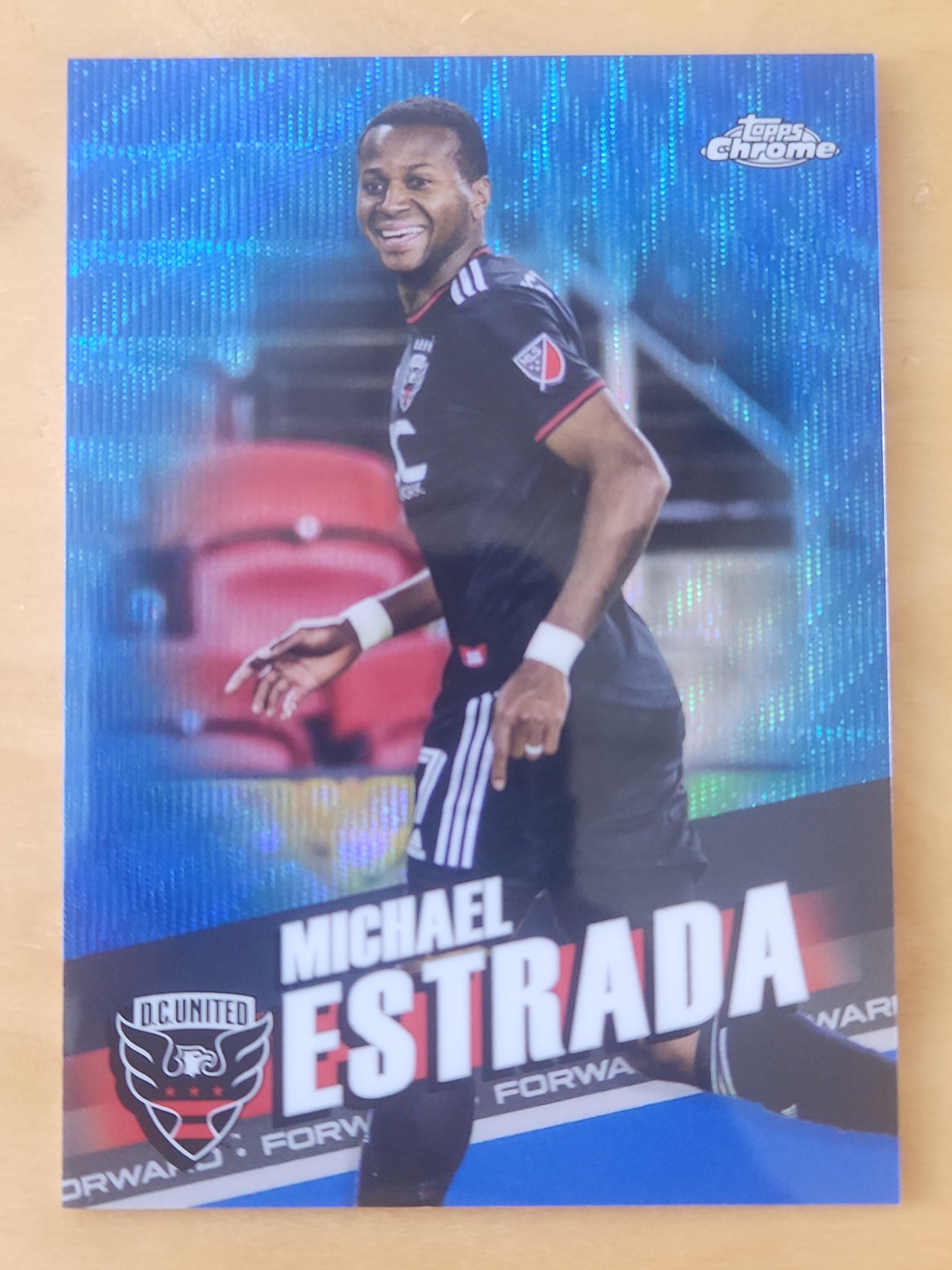 2022 Topps MLS #200 Michael Estrada Blue Prizm Parallel 183/199 DC United