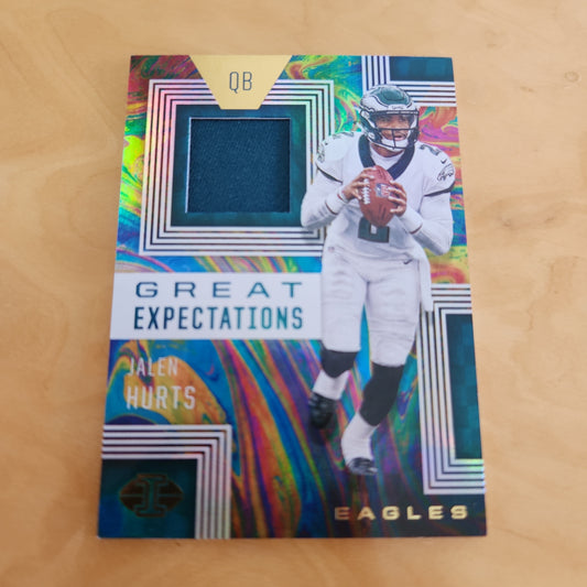 Panini Illusions Great Expectations Jalen Hurts Relic #GE7