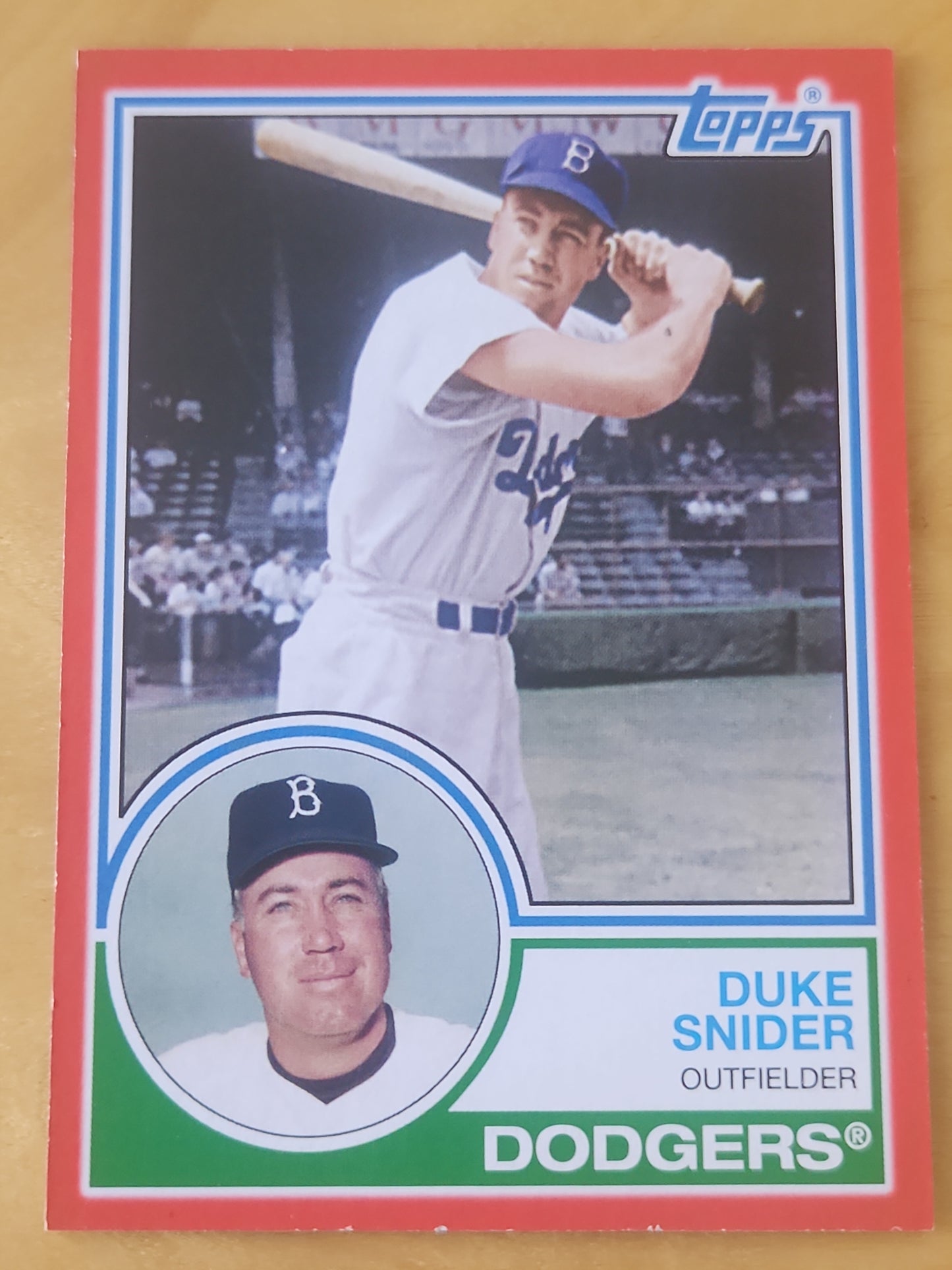 2021 Topps Duke Snider Dogers #166 Red Parellel 23/75