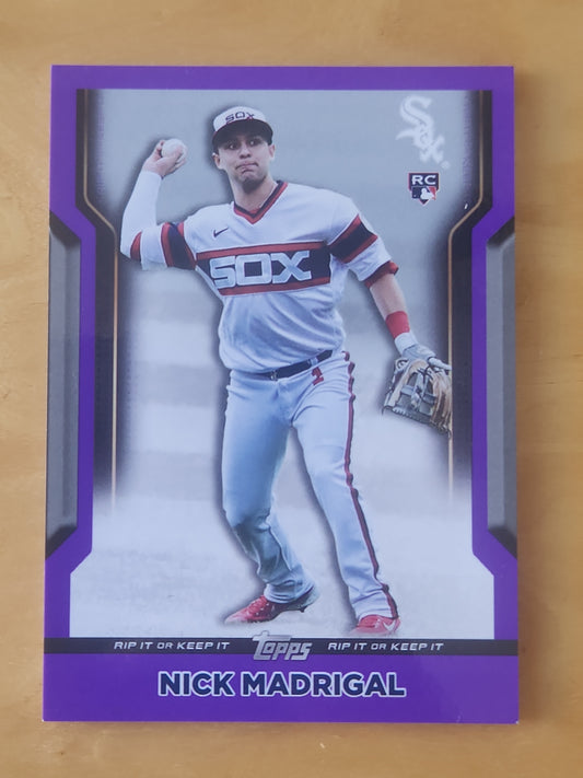 2021 Topps Nicl Madrigal Tear Card #7 Purple 09/25