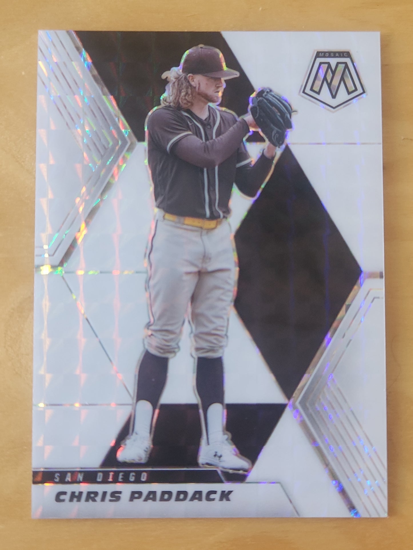 2021 Panini Mosaic Baseball CHRIS PADDACK Silver Mosaic Prizm No.141 - Padres