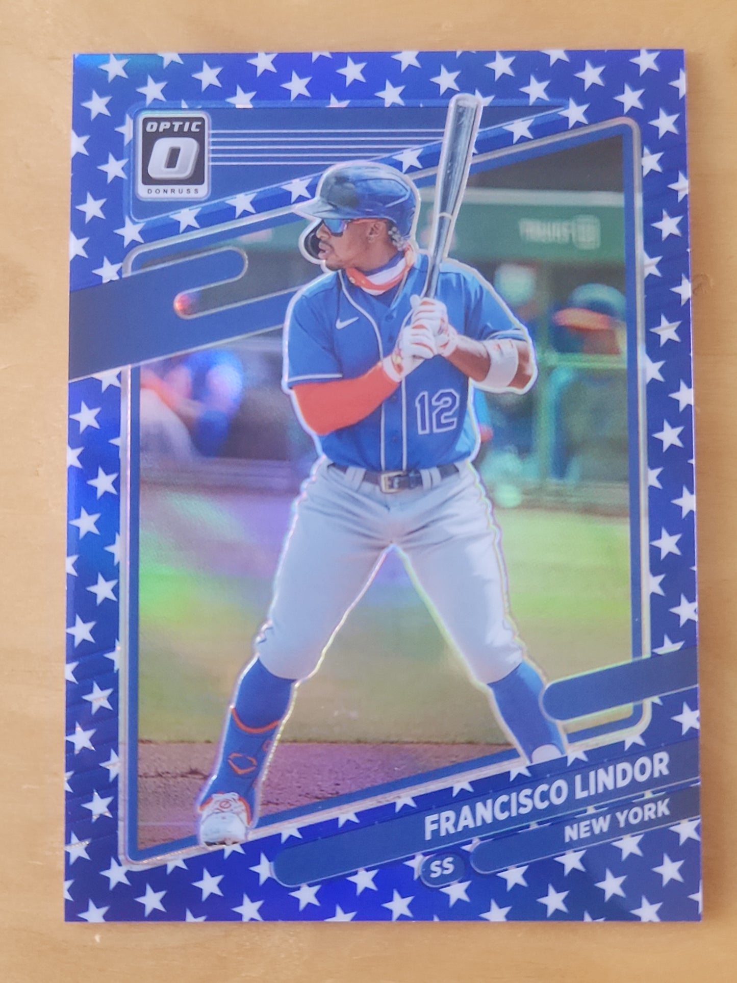 2021 Panini Donruss Optic Spirit of 76 Prizm 41/76 Francisco Lindor #152