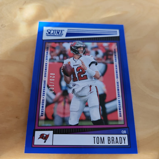 Panini Score Blue Tom Brady 020/100 #68