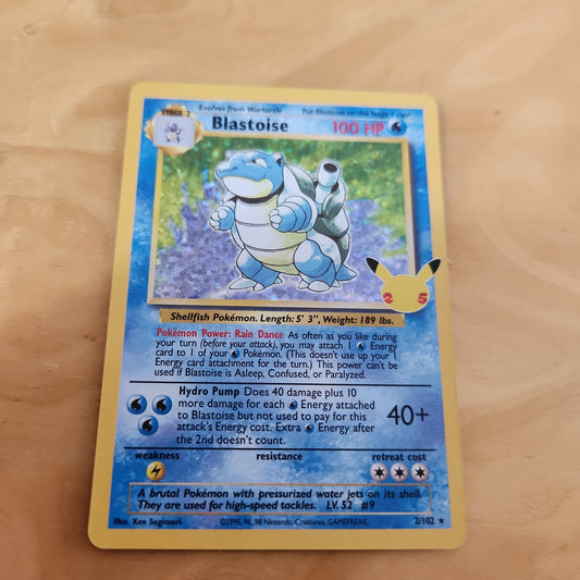 Holo Blastoise /102 Pokemon CELEBRATIONS 25th Anniversary Card NM +