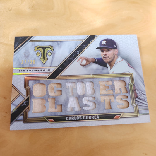 Topps October Blasts Carlos Correa Relic 32/36 #TTR-CC4