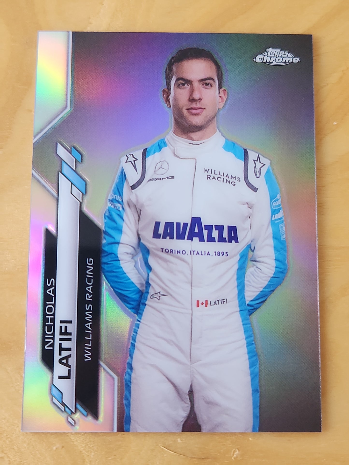 Nicholas Latifi 2020 Topps F1 Chrome Refractor