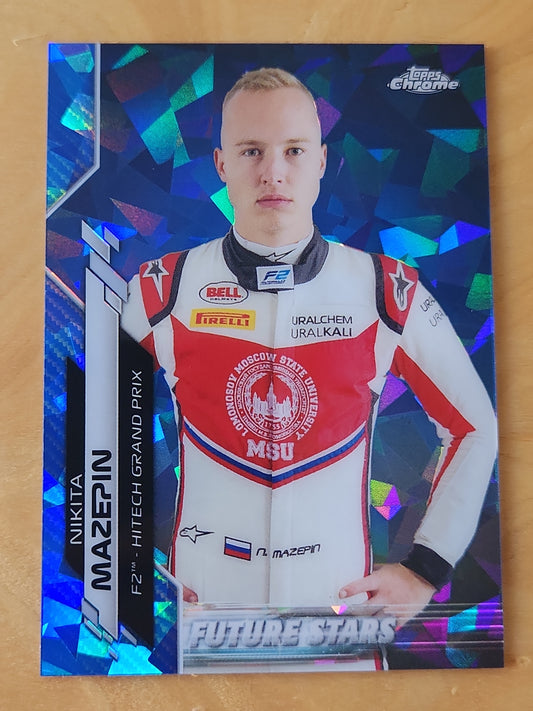 2020 Topps Chrome Formula 1 Sapphire NIKITA MAZEPIN #57 Future Stars RC HAAS F1