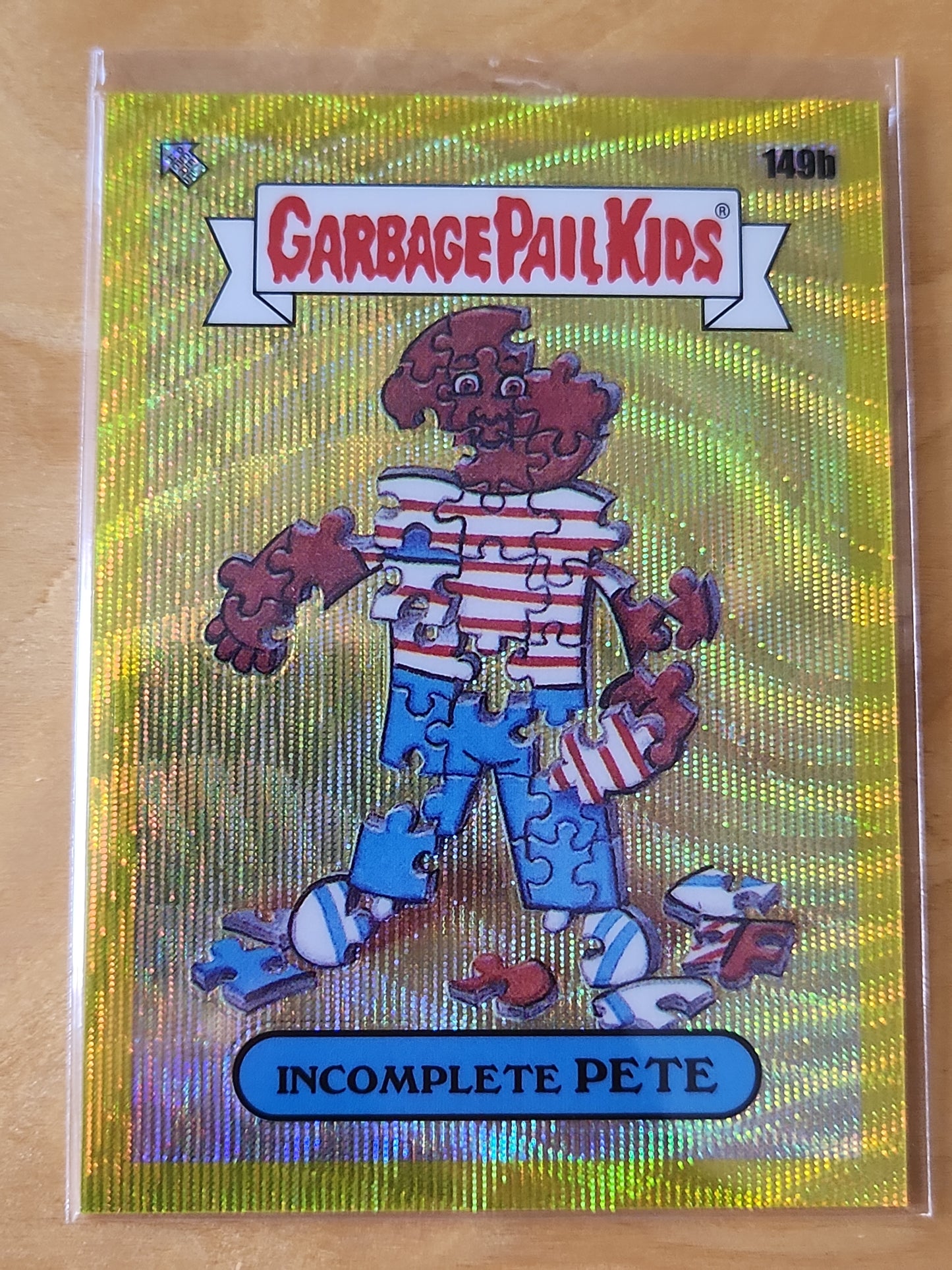 2021 Topps Garbage Pail Kids Incomplete Pete Yellow Wave 120/275 #149b