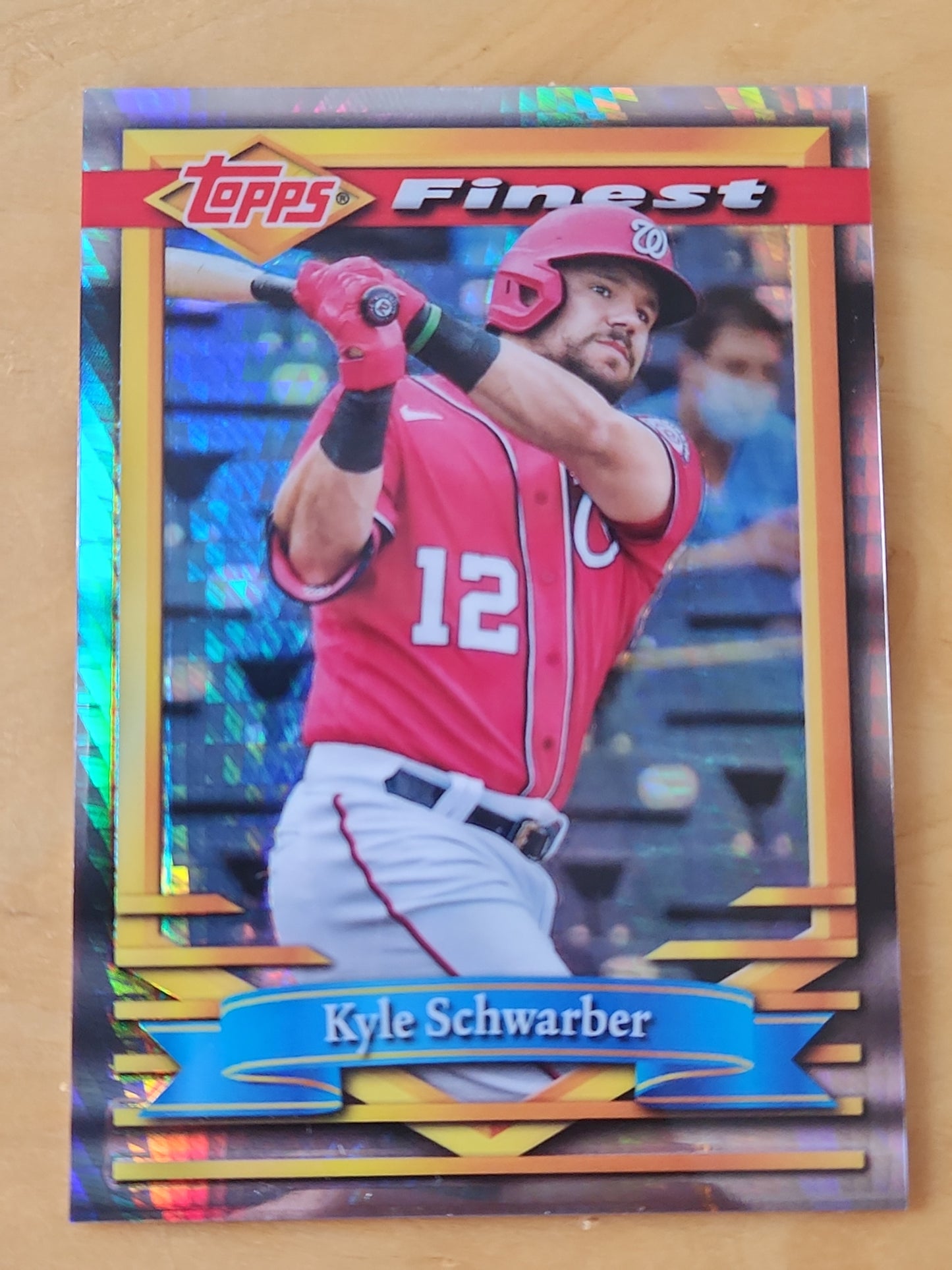 2021 Topps Fi est Flashbacks Kyle Schwarber #78 Washington Nationals Exclusive Prizm Parellel 10/35