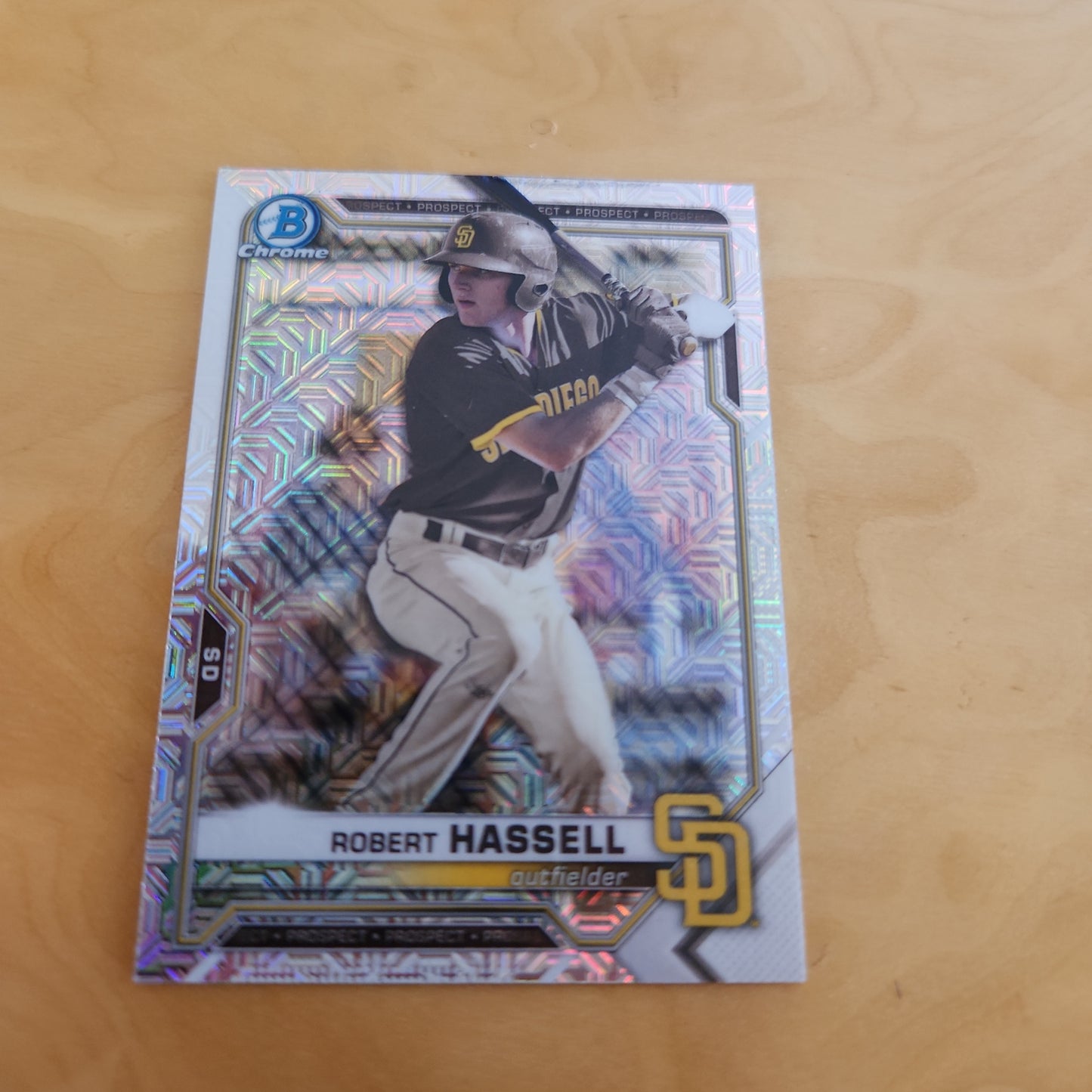 Topps B Chrome Refractor Robert Hassell #BCP-120