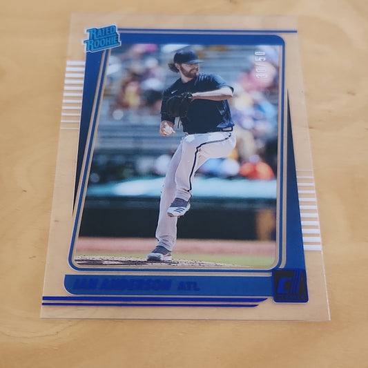 Panini Rated Rookie Clear Blue Ian Anderson 30/50 #25