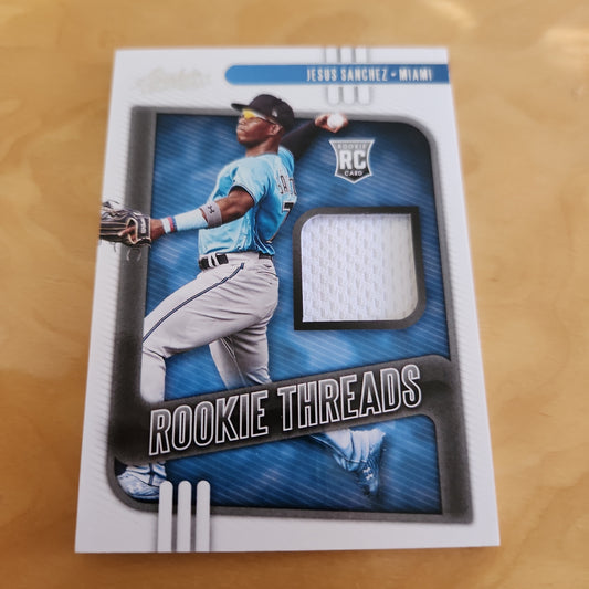 Panini Absolute Baseball Rookie Threads Jesus Sanchez RC Jersey Patch #RT-JE