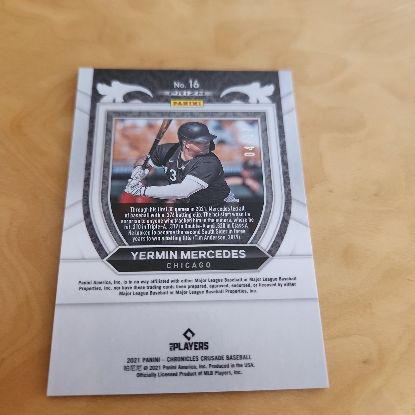 Panini Crusade Orange Yermin Mercedes RC 04/17 #16