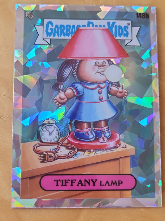 2021 Topps Chrome Garbage Pail Kids Tiffany Lamp 148b Cracked Ice