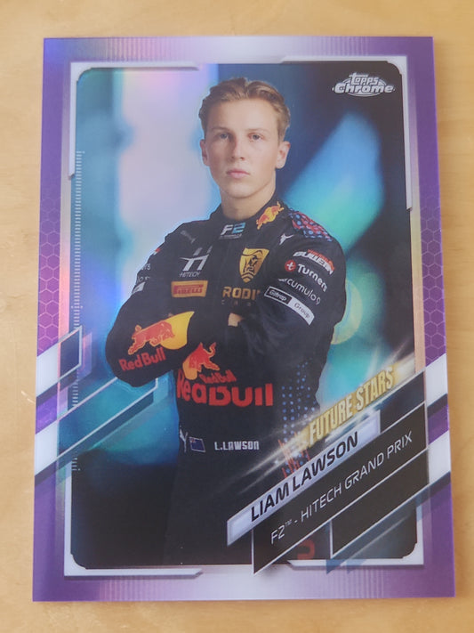 2021 Topps Formula 1 Liam Lawson Purple 178/399 #68 RC Rookie F1 F2