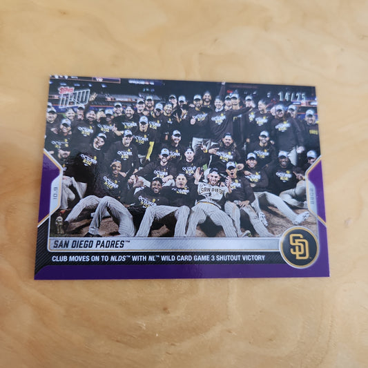 Topps Now Purple San Diego Padres14/25 #1053