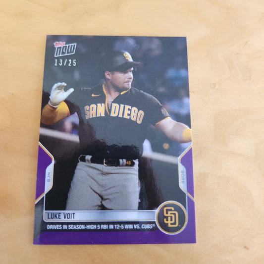 Topps Now Purple Luke Voit 13/25 #348