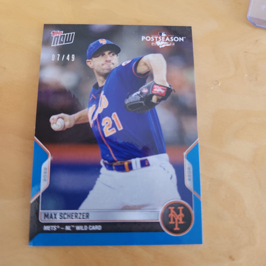 Topps Now Blue Max Scherzer 07/49 #PS-22