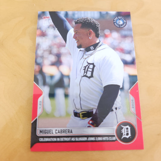 Topps Now Red Miguel Cabrera 10/10 #83