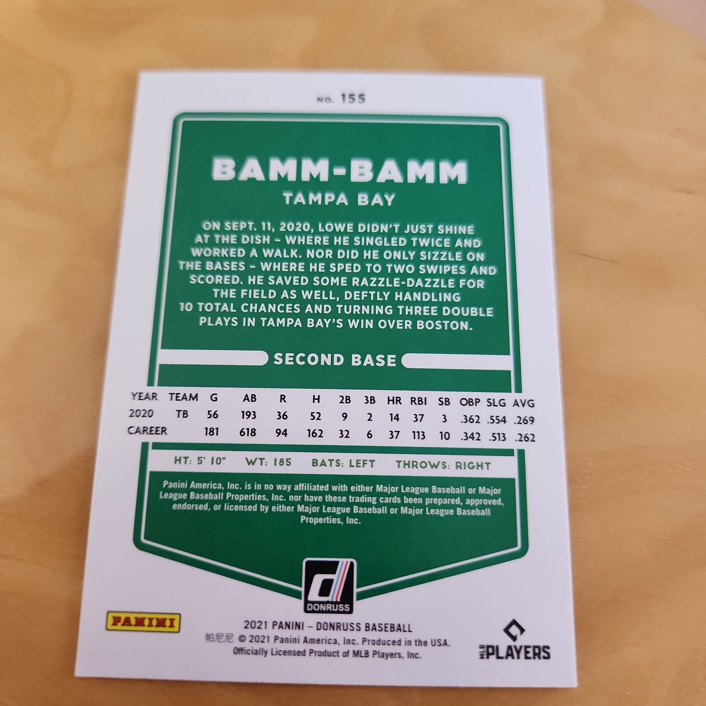 Panini Donruss Bamm Bamm #155