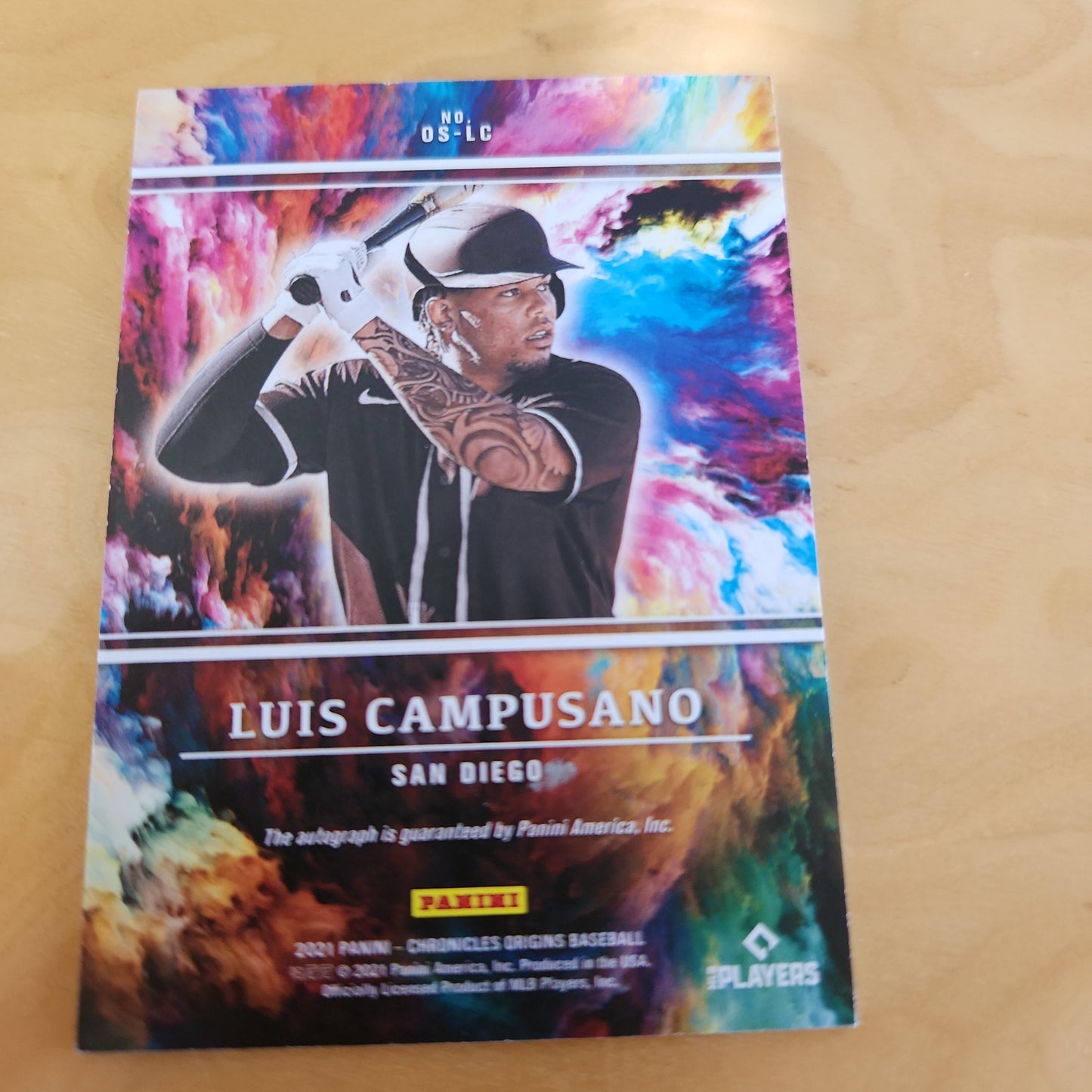 Panini Orgins Luis Campusano Auto #OS-LC