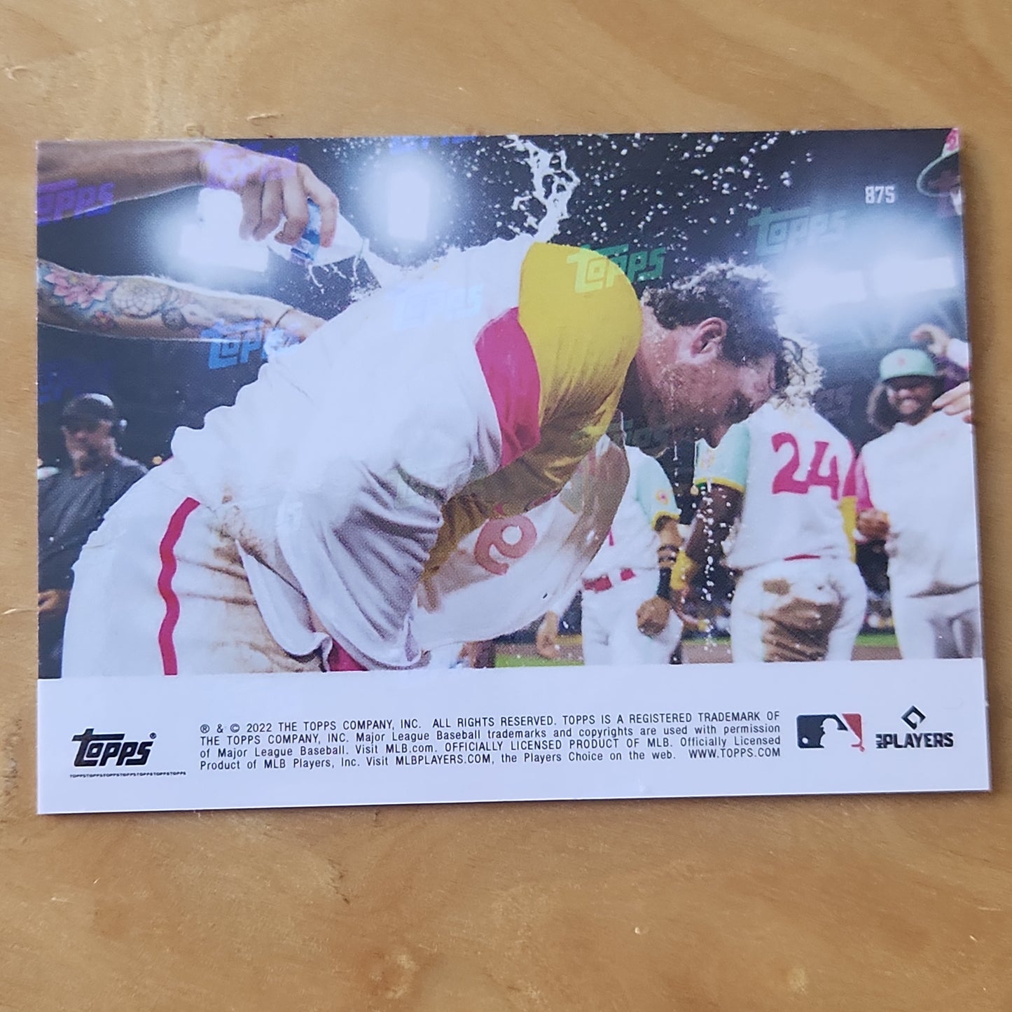 2022 TOPPS NOW #875 JAKE CRONENWORTH 10TH INNING RBI SINGLE WALK OFF PADRES Purple Parellel 05/25