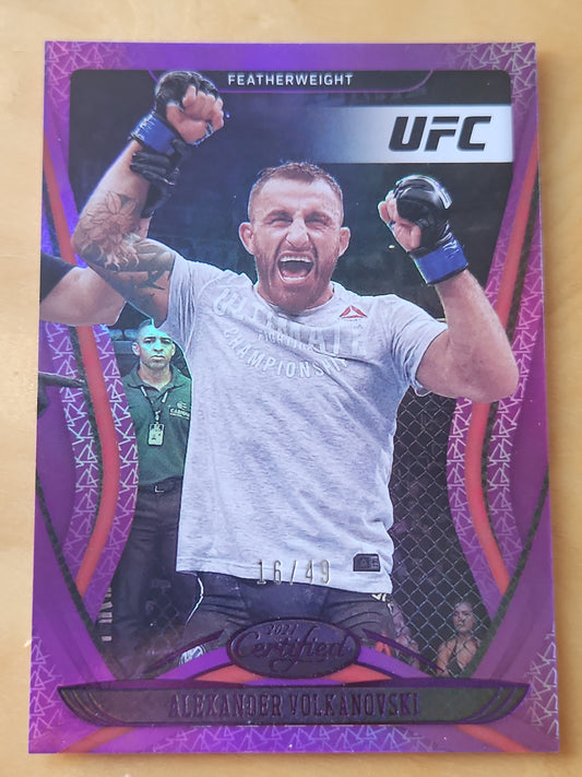 ALEXANDER VOLKANOVSKI 2021 Panini Chronicles UFC Certified Pink Parallel SP #60