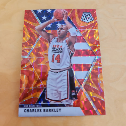 Panini Prizm Mosiac Reacfive Gold Charles Barkley #252