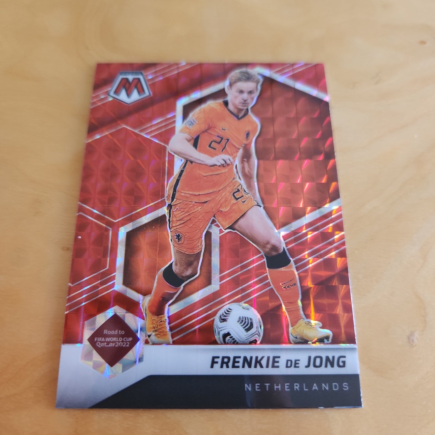 Panini Prizm Mosiac Red Frenkie De Jong #172