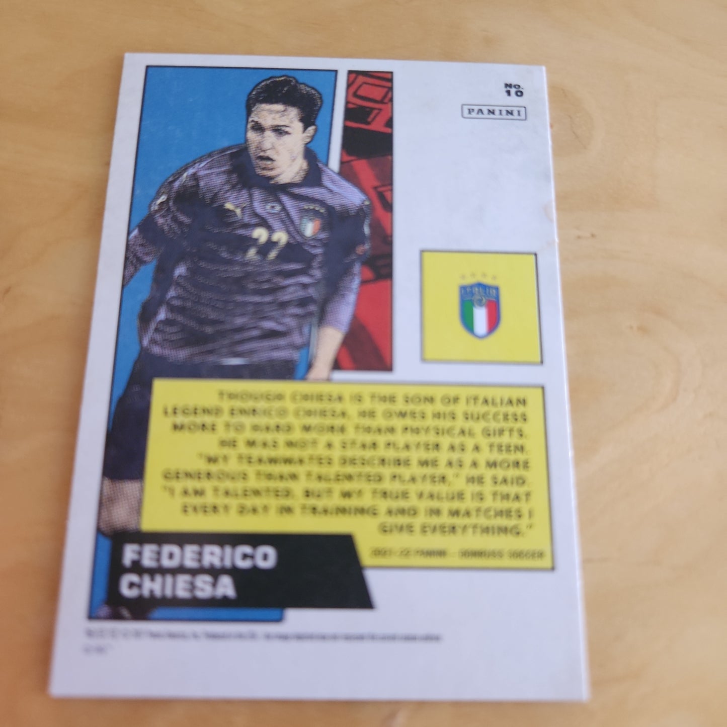 Panini Marvels Fedrico Chiesa #10