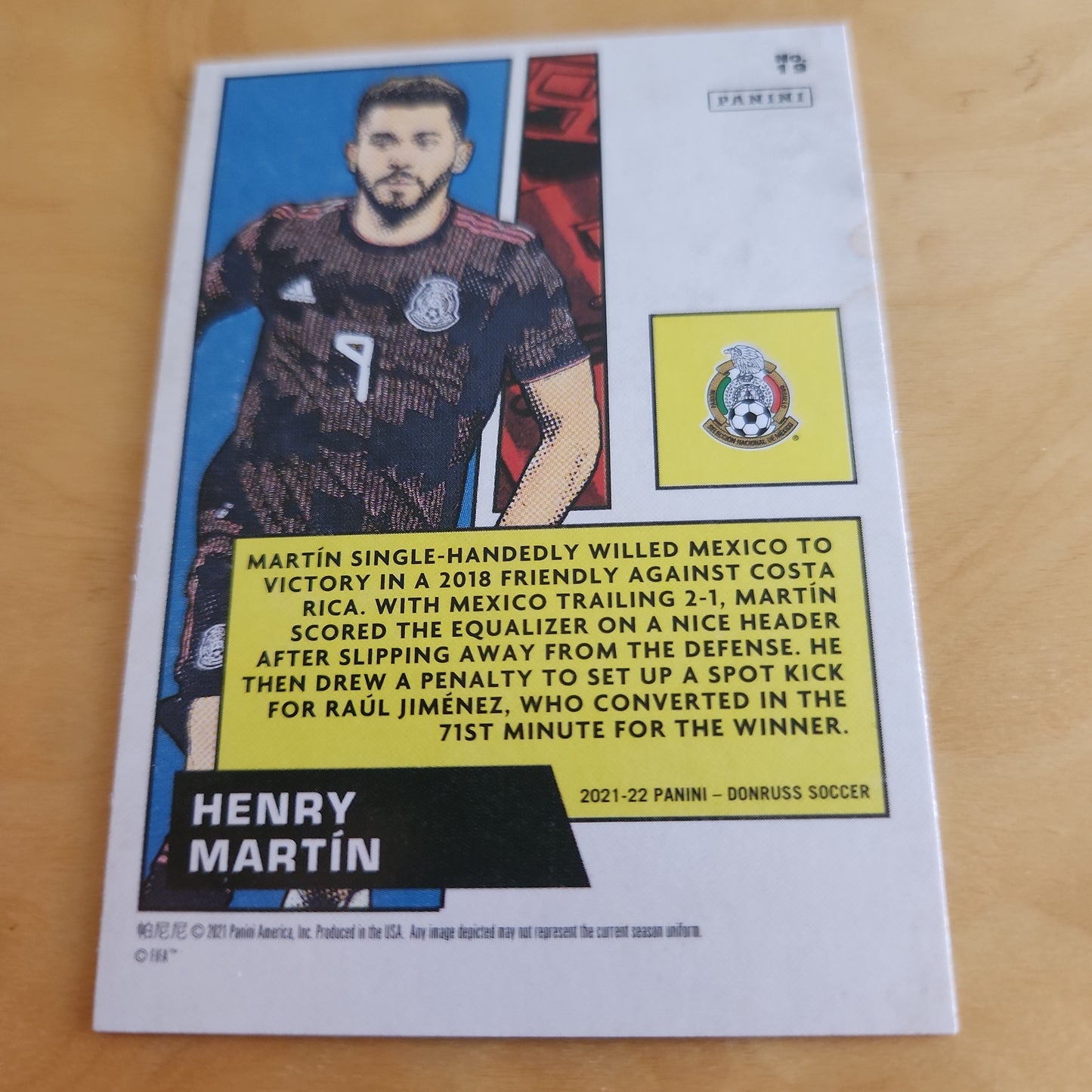 Panini Marvels Henry Martín #19