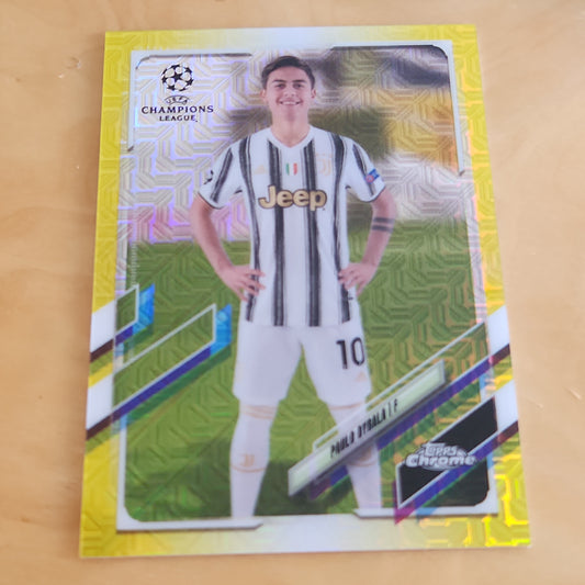 Topps Chrome Champions League Yellow Paulo Dyabala 035/150 #47