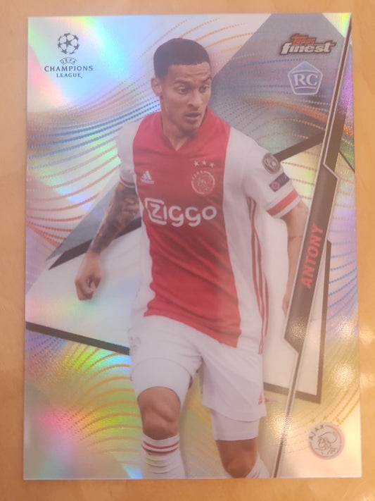 2020-21 Topps Finest UEFA Champions League Antony Rc Rookie #90 AFC Ajax - Man U