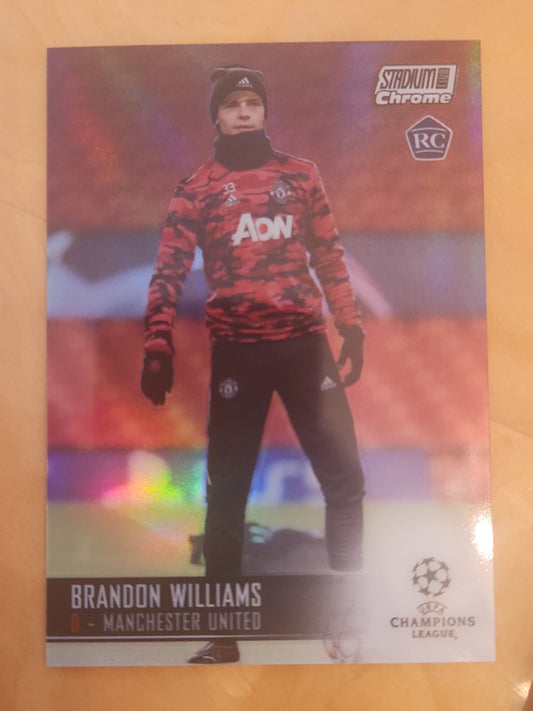 2020-21 Topps Stadium Club Chrome UEFA Champions League Brandon Williams RC #59