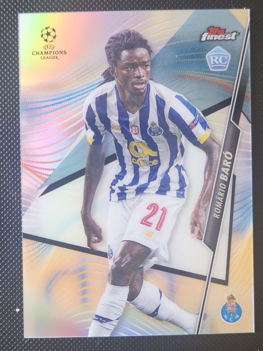 2020-21 Finest UEFA Champions League Refractors #35 Romario Baro RC