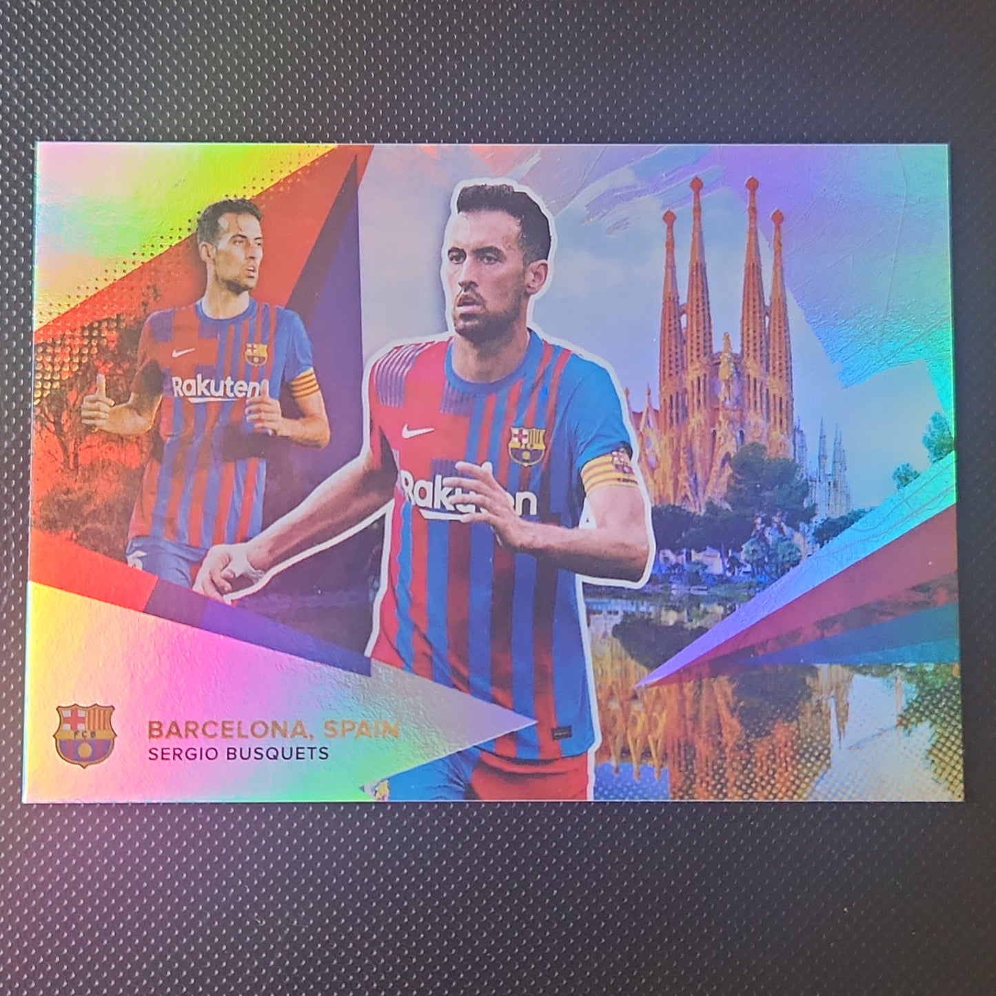 2021 Topps FC Barcelona (Foil) Our City Card of Sergio Busquets #34 222/275