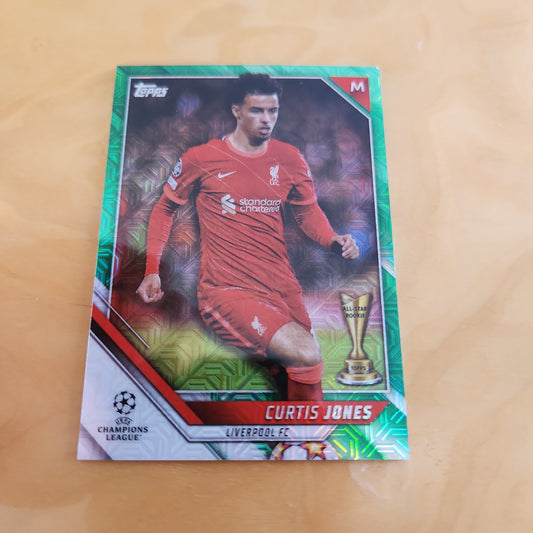 Topps Champions League Green Refractor Curtis Jones 21/99 #129