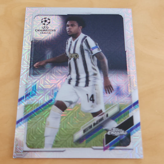 Topps Chrome Champions League Refractor Weston McKennie #79