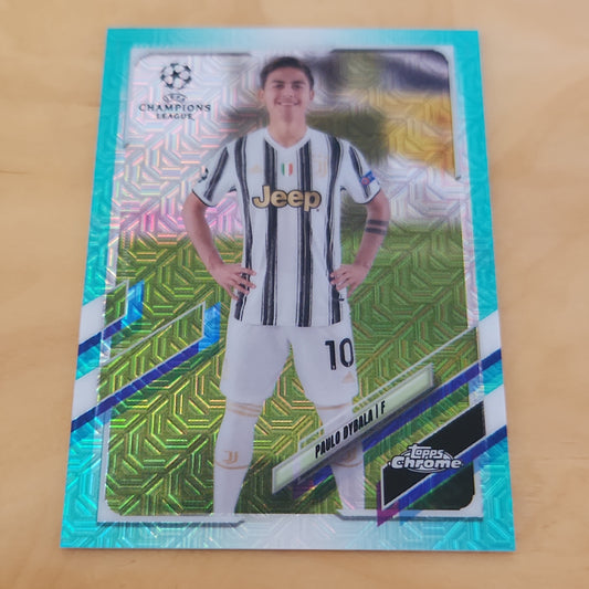 Topps Chrome Champions League Green Refractor Paulo Dybala 130/199 #47