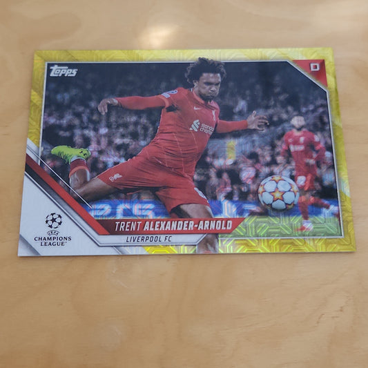 Topps Champions League Yelloe Refractor Trent Alexander-Arnold #103