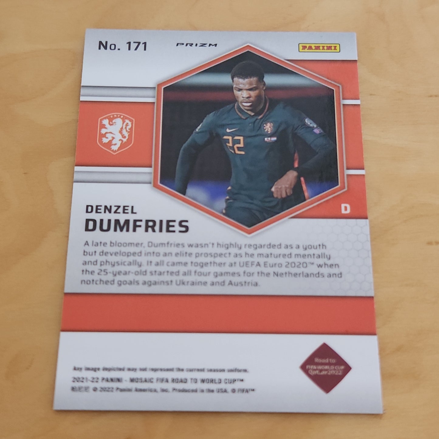 Panini Prizm Mosiac Denzel Dumfries RC #171