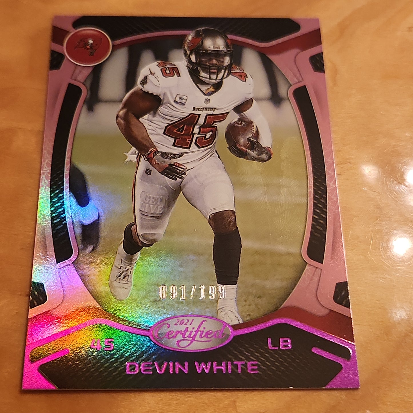 Panini Certified Football Pink Devin White 091/199 #88