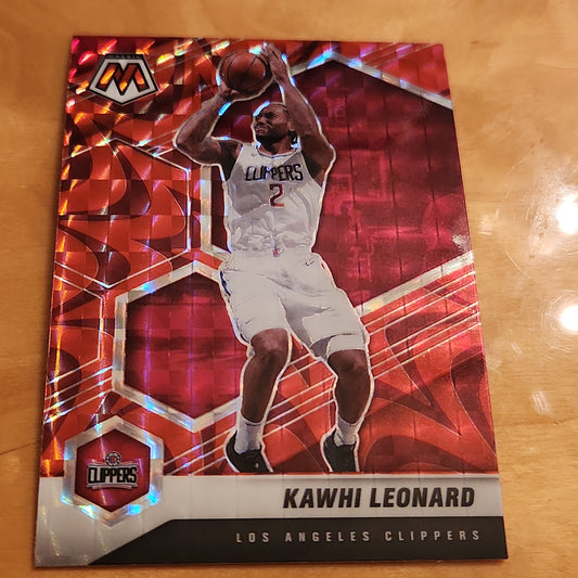 Panini Prizm Mosaic Red Kwahi Leonard #144