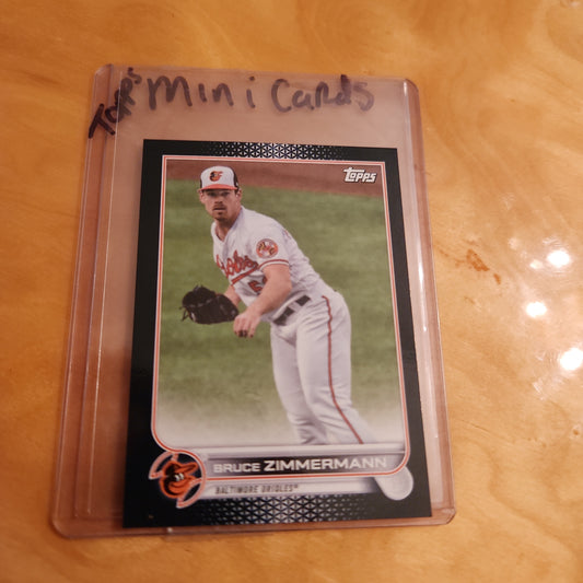 Topps Mini Black Bruce Zimmermann #157