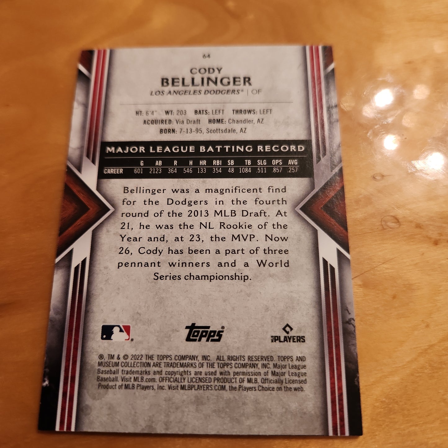 Topps MC Blue Cody Bellinger 052/150 #64