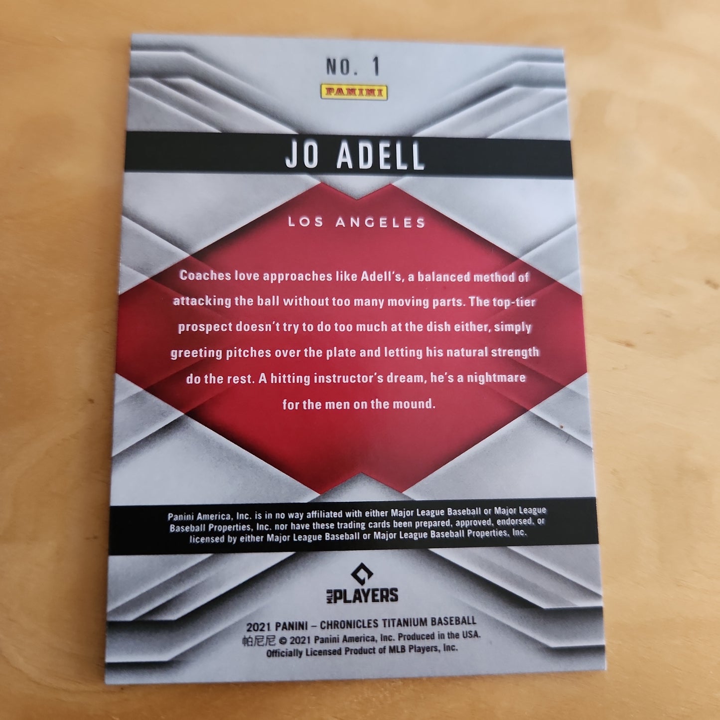 Panini Titanium Holo Baseball Jo Adell RC 123/199  #1
