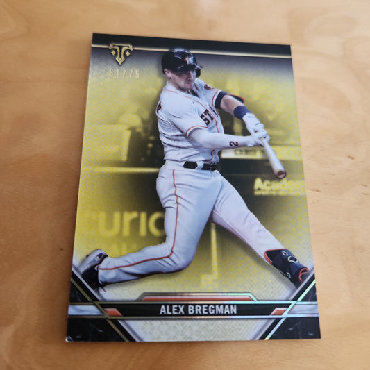 Topps Yellow Baseball Alex Bregman 61/75 #20
