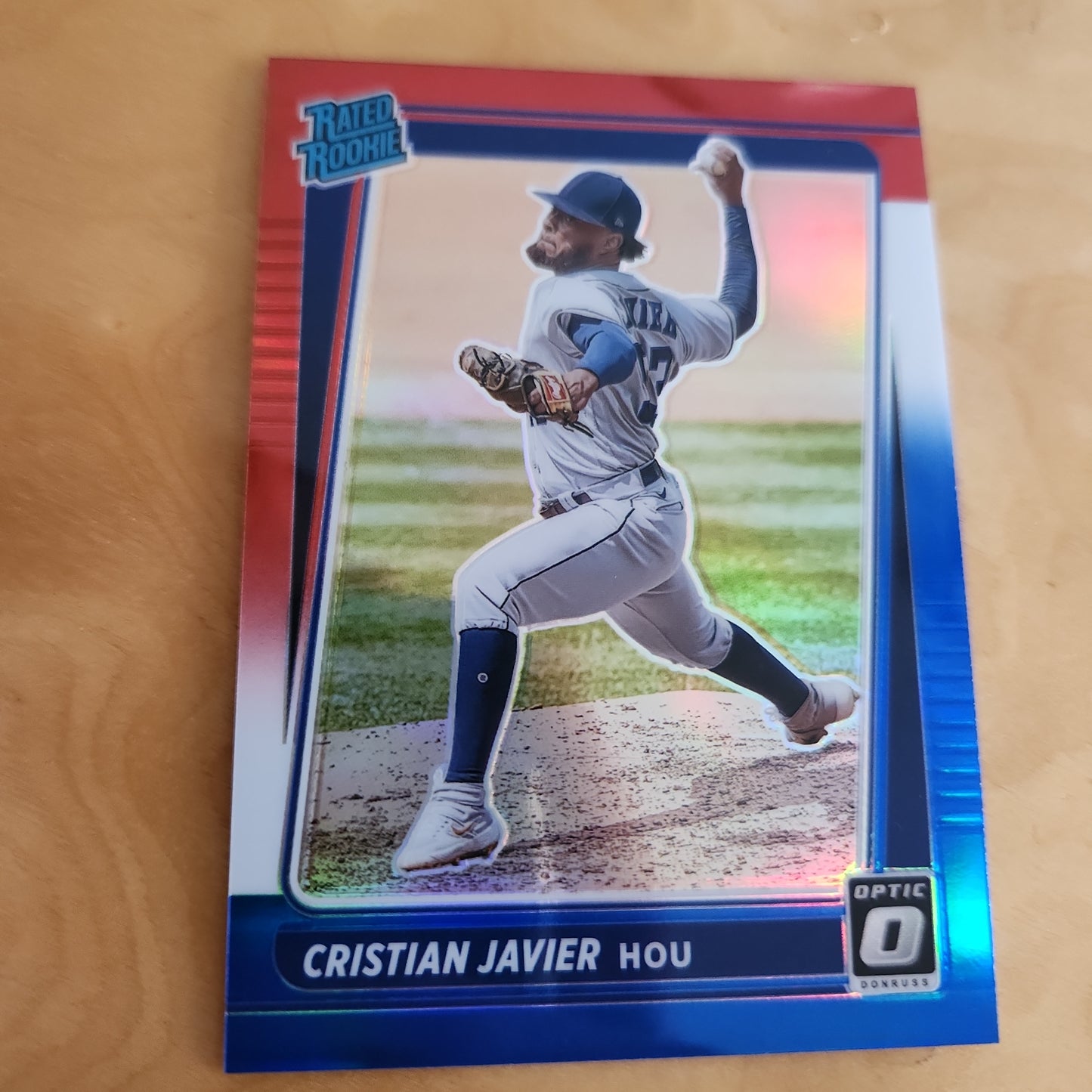 Panini Optic Prizm Baseball Rated Rookie Red, White & Blue Cristian Javier 187/199 #42